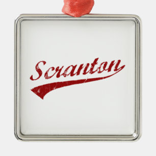 I Love Scranton Pennsylvania Metal Ornament