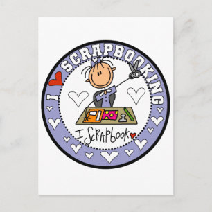 I Love Scrapbooking Tshirts and Gifts Postcard