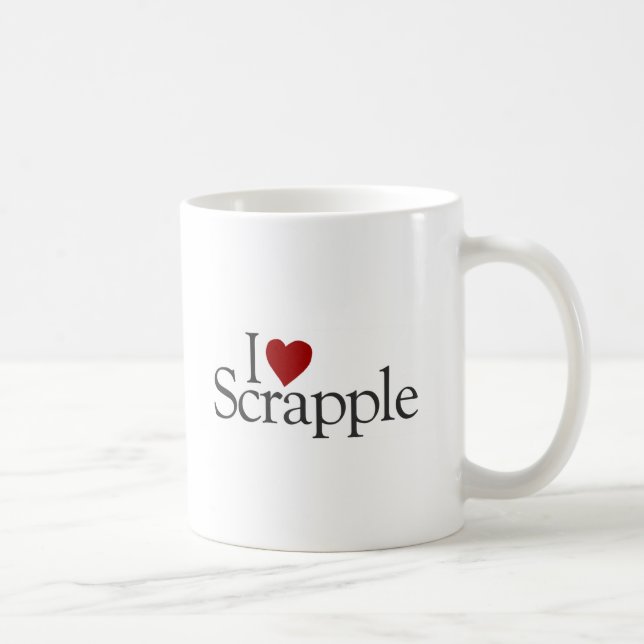 I Love Scrapple Coffee Mug (Right)