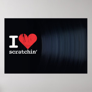 I Love Scratchin' Landscape Poster/Print Poster