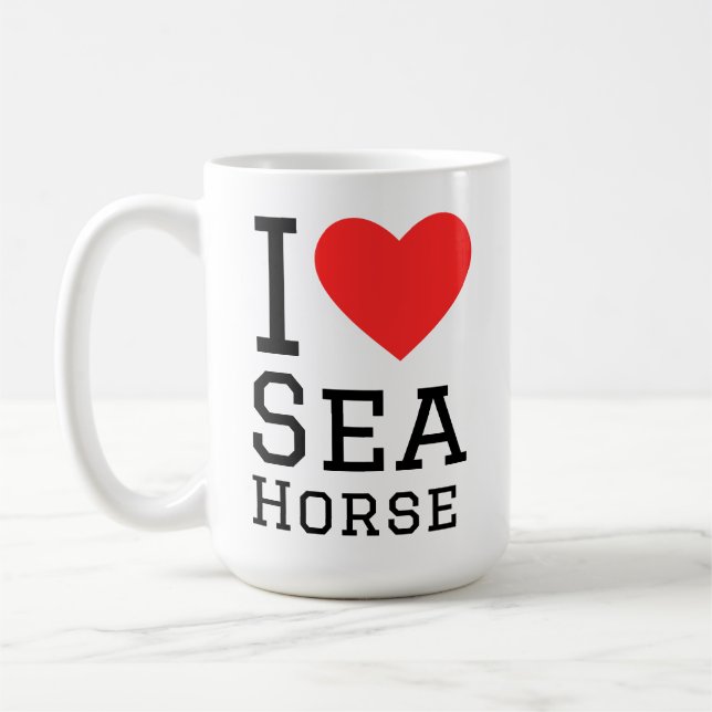 I love sea horse coffee mug (Left)