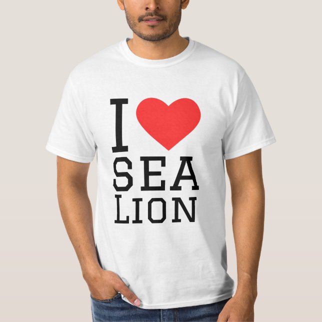 I love sea leon T-Shirt (Front)