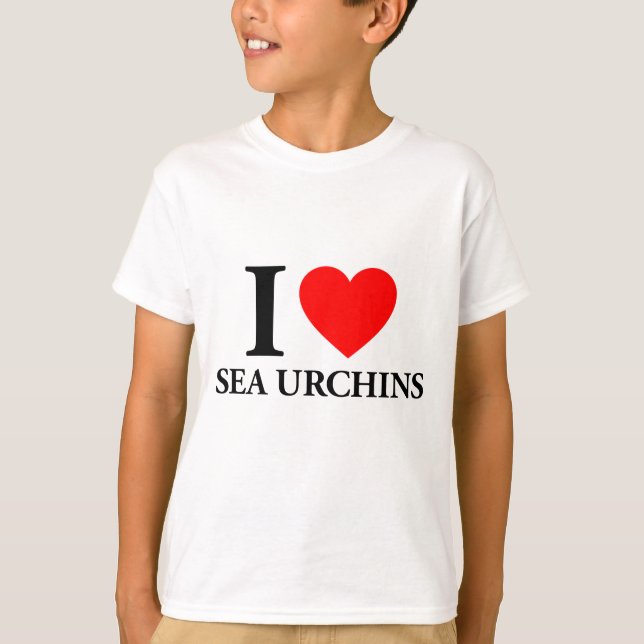 I Love Sea Urchins T-Shirt (Front)
