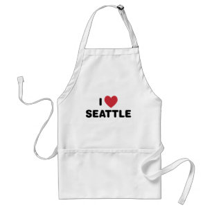 I Love Seattle Standard Apron