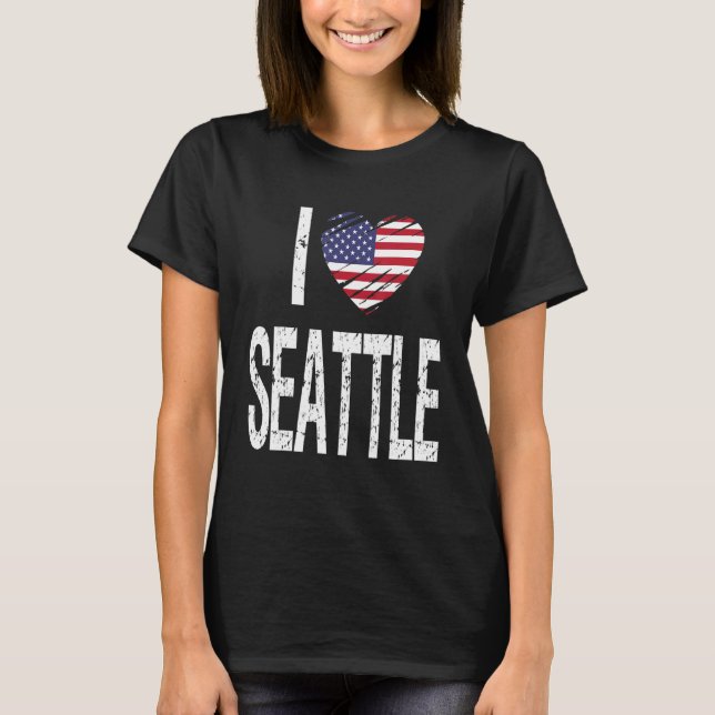 I Love Seattle T-Shirt (Front)