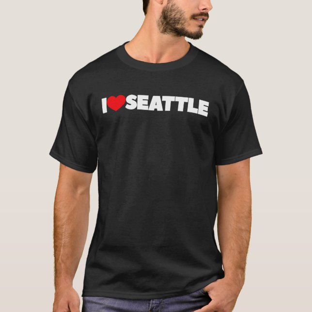 I Love Seattle T-Shirt (Front)