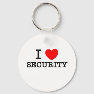 I Love Security Key Ring