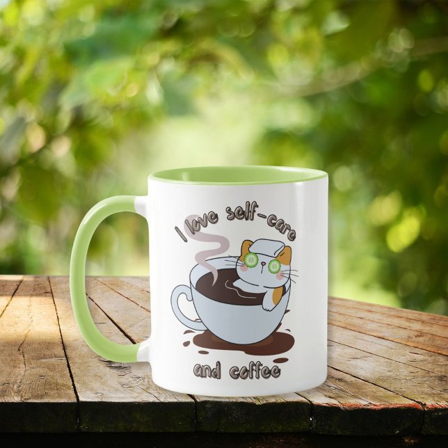 I Love Self-Care and Coffee Funny Coffee Mug (Creator Uploaded)