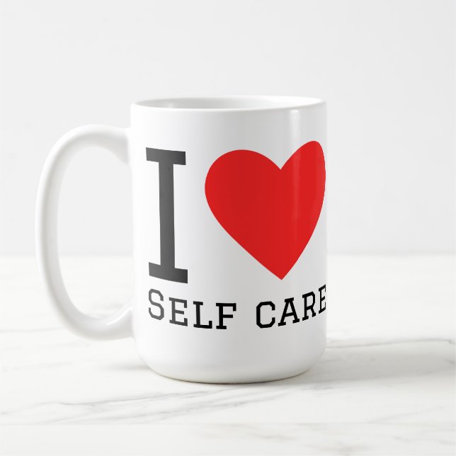 I love self care coffee mug (Left)