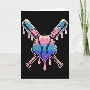 I Love Sell Player Ice Cream Softll Drippy Card