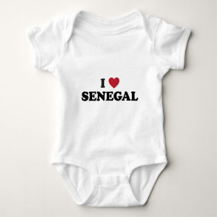 I Love Senegal Baby Bodysuit