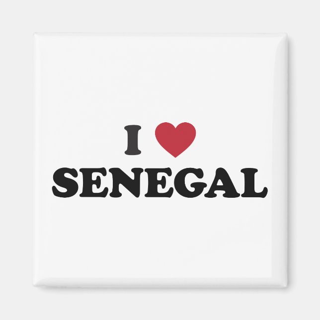 I Love Senegal Magnet (Front)