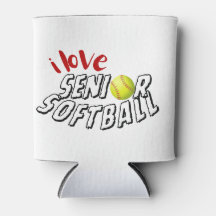 I love senior softball can cooler