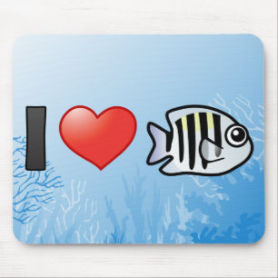 I Love Sergeant Major Mouse Pad