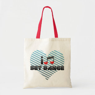 I Love Set Dance Tote Bag