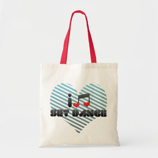 I Love Set Dance Tote Bag (Front)