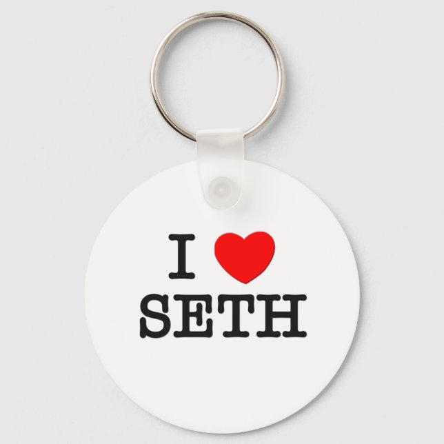 I Love Seth Key Ring (Front)