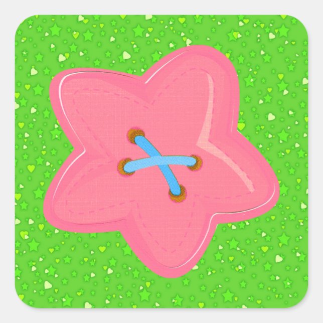 I Love Sewing - SRF Square Sticker (Front)