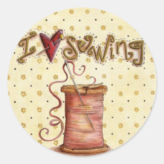 I love sewing sticker