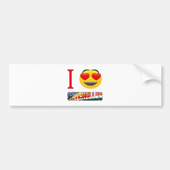 I love SEYCHELLES. Bumper Sticker (Front)