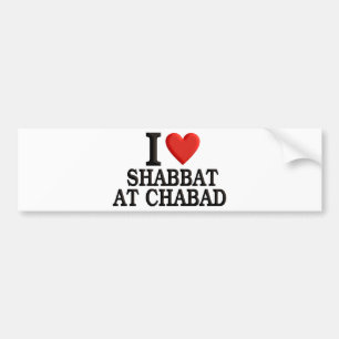 I love Shabbat at Chabad Bumper Sticker