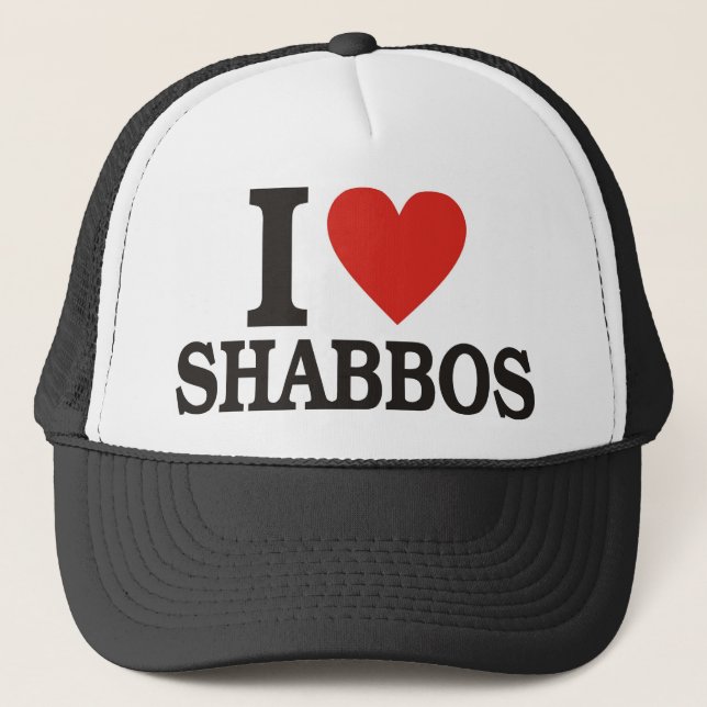 I love Shabbos Trucker Hat (Front)