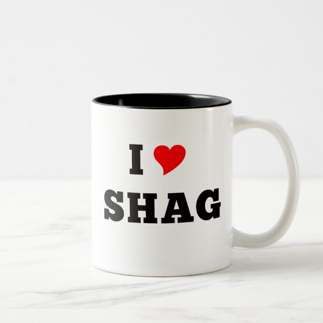 I Love Shag, Polar Two-Tone Coffee Mug (Right)