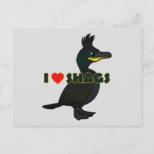 I Love Shags Postcard