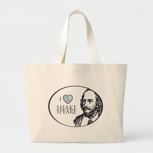 I Love Shakespeare Tote Bag (Front)