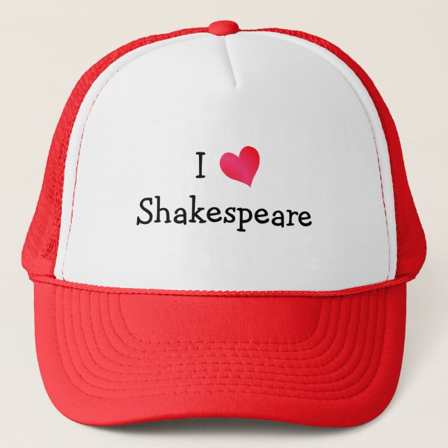 I Love Shakespeare Trucker Hat (Front)