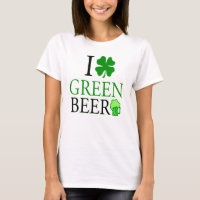 I Love "Shamrock" Green Beer St. Patrick's Day