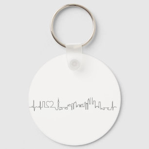 I love Shanghai (ecg style) souvenir Key Ring