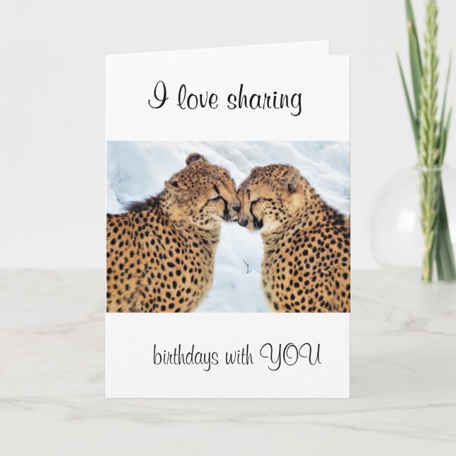 I LOVE SHARING BIRTHDAYS WITH YOU/OUR FRIENDSHIP C CARD (Front)