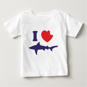 I Love Sharks Baby T-Shirt