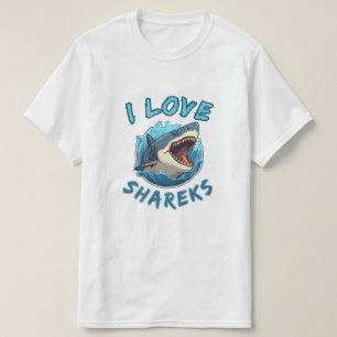 I Love Sharks Fisher T-Shirt