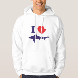 I Love Sharks Hoodie