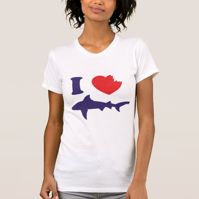 I Love Sharks T-Shirt (Front)