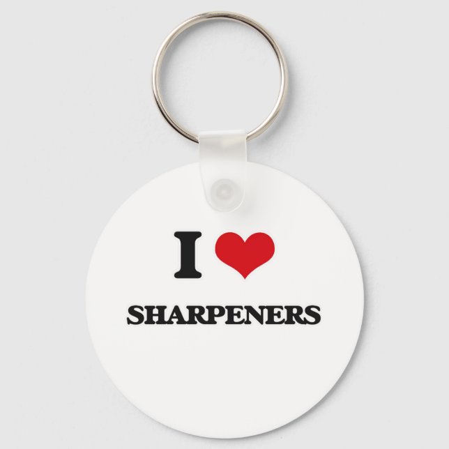I Love Sharpeners Key Ring (Front)