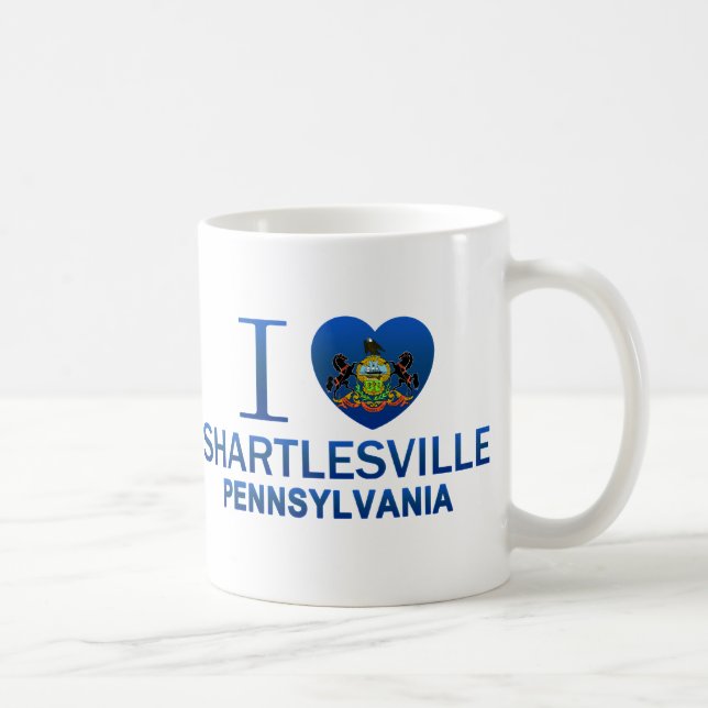 I Love Shartlesville, PA Coffee Mug (Right)