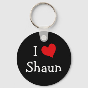 I Love Shaun Key Ring