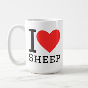 I love sheep  coffee mug