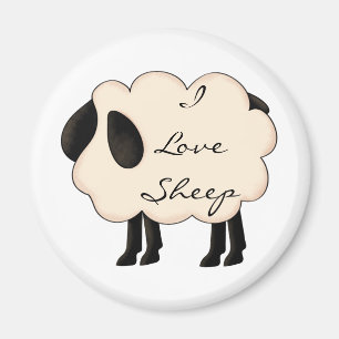 I Love Sheep Magnet
