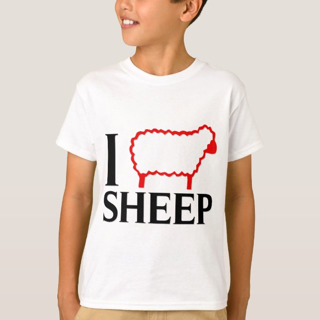 I Love Sheep T-Shirt (Front)