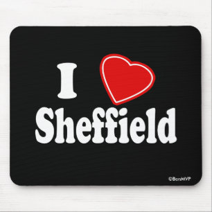I Love Sheffield Mouse Pad