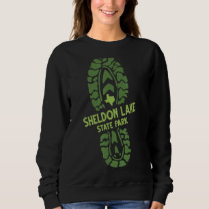 I Love Sheldon Lake State Park Texas Tx Hiking Boo Sweatshirt