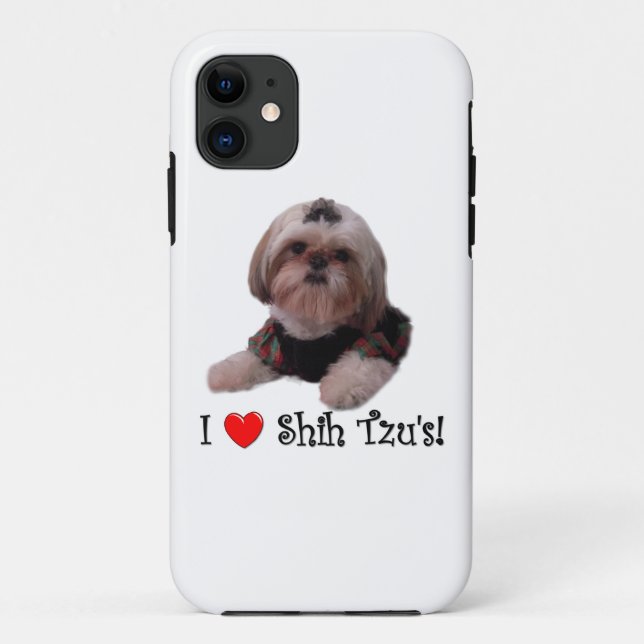 I Love Shih Tzu Case-Mate iPhone Case (Back)