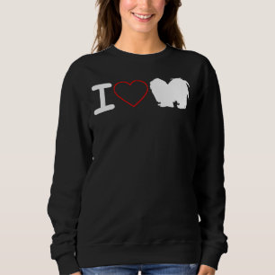 I Love Shih Tzu Dog I Love Heart Sweatshirt