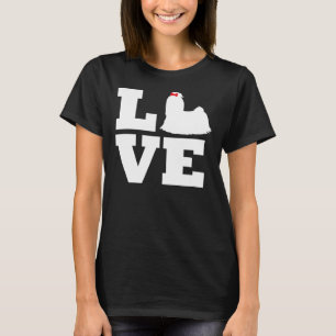 I Love Shih Tzu Fitted Scoop T-Shirt
