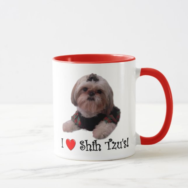 I Love Shih Tzu Mug (Right)