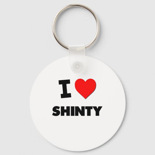 I Love Shinty Key Ring (Front)